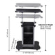 Adjustable Mobile Laptop Cart with Storage