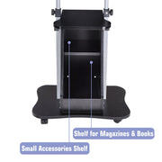 Adjustable Mobile Laptop Cart with Storage