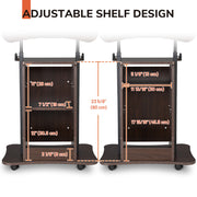 Adjustable Mobile Laptop Cart with Storage