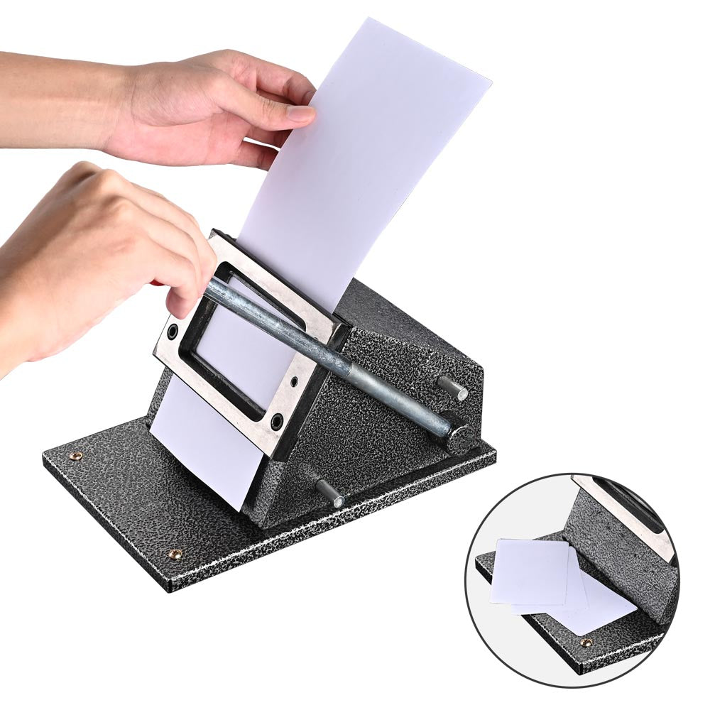 mtg card die cutter Amazon.com: Manual PVC Card Die Cutter,Card Cutting Machine,All Metal Manual PVC Card Die Cutter,Steel Blade Desktop Business Card Round Corner Machine
