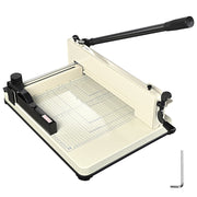 TheDisplayOutlet 12" Steel Manual Guillotine, Paper Cutter and Trimmer(400-sheet capacity) Image