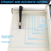 17" Steel Duty Manual Guillotine, Paper Cutter and Trimmer(400-sheet capacity)