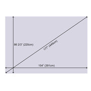 TheDisplayOutlet 177" 16:9 Matt White Projector Screen Material Image