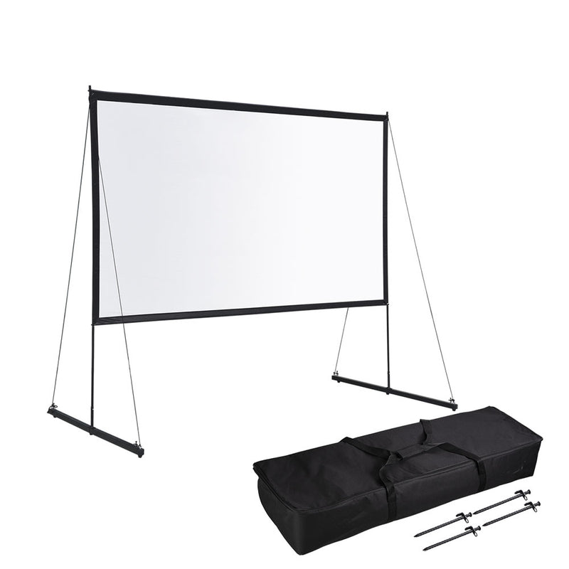 Ecom Portable Freestand Front Projector Screen w/ Legs 100