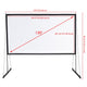 Ecom Portable Freestand Front Projector Screen w/ Legs 120" 16:9