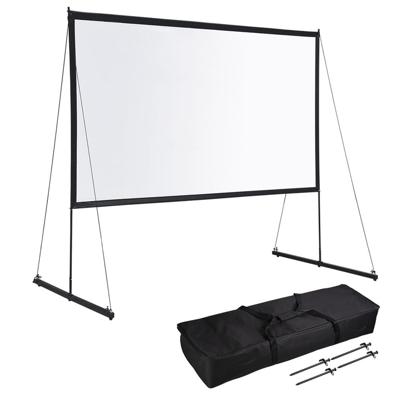 Ecom Portable Freestand Front Projector Screen w/ Legs 120