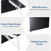 Computer Desk Folding Wall Mounted Desk 24"x16"