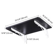 Computer Desk Folding Wall Mounted Desk 24"x16"