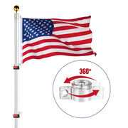 TheDisplayOutlet 20ft Telescopic Banner Poles with Mount Image
