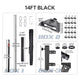 TheDisplayOutlet Aluminum Antenna Mast for Starlink Mini - Dish & Ladder Mounts, 14ft Black Image