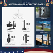 TheDisplayOutlet Aluminum Antenna Mast for Starlink Mini - Dish & Ladder Mounts Image