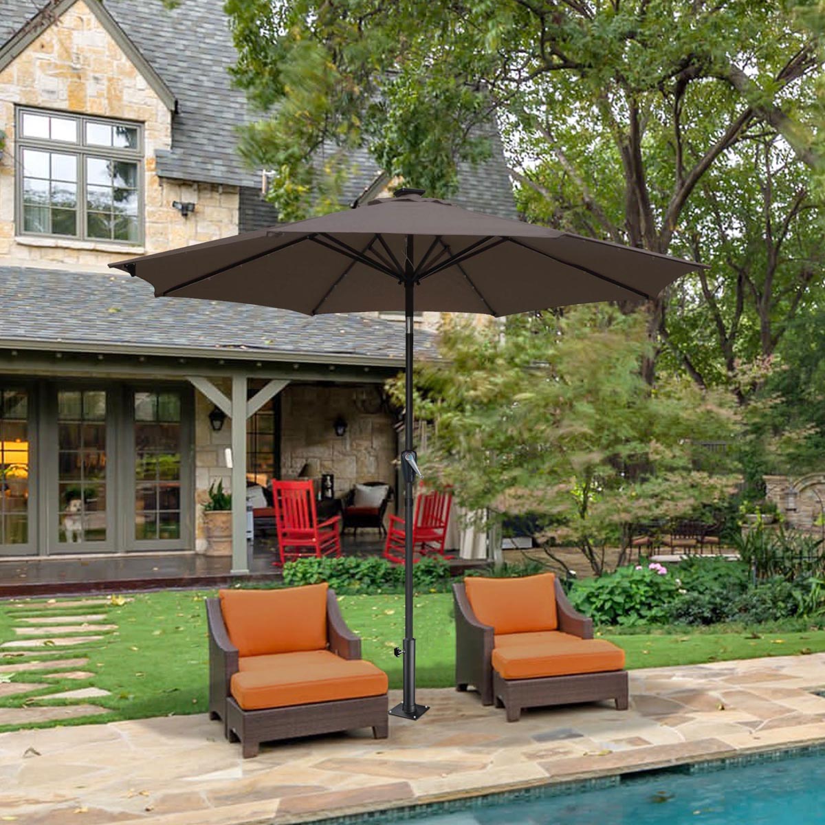 cantilever patio umbrella deck mount Patio Umbrella Deck Mount Dock Holder D2 3/8"