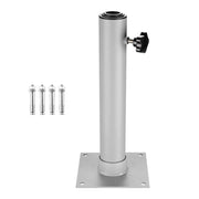 TheDisplayOutlet Patio Umbrella Deck Mount Dock Holder D2 3/8", Silver Image