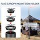 Metal Flag Canopy Mount Banner Display Sign Holder