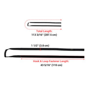 TheDisplayOutlet 1.5in x 10ft Hook & Loop Lashing Tie-Down Straps with Handle 2ct. Image