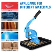 TheDisplayOutlet Grommet Machine Hand Press Tool on Wheel #0 #2 #4 Image