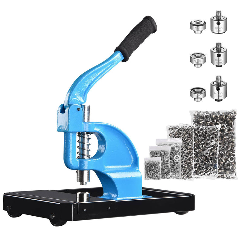 TheDisplayOutlet Grommet Machine Hand Press Tool on Wheel #0 #2 #4, Nickel Image