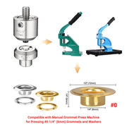 TheDisplayOutlet Eyelet Press Dies for Grommet Press Tool - #0, #2, #4 Options Image