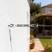 TheDisplayOutlet 4" M6 Stainless Hook-Eye Turnbuckles for 1/8" Batting Cage Cable 8ct. Image