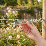 TheDisplayOutlet 4" M6 Stainless Hook-Eye Turnbuckles for 1/8" Batting Cage Cable 8ct. Image