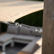 TheDisplayOutlet 4" M6 Stainless Hook-Eye Turnbuckles for 1/8" Batting Cage Cable 8ct. Image