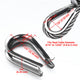 TheDisplayOutlet Stainless Steel Batting Cage Cable Thimble 50ct., M5 3/16in Image
