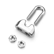 TheDisplayOutlet Stainless Steel Batting Cage Cable Clamps 18ct. Image