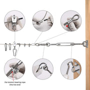 TheDisplayOutlet Stainless Steel Batting Cage Cable Clamps 18ct. Image
