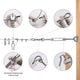 TheDisplayOutlet Stainless Steel Batting Cage Cable Clamps 18ct. Image