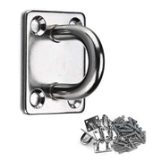 TheDisplayOutlet 304Stainless Steel Pad Eye Batting Cage Anchor Plate 6ct. Image