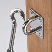 TheDisplayOutlet 304Stainless Steel Pad Eye Batting Cage Anchor Plate 6ct. Image