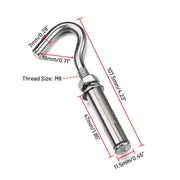 TheDisplayOutlet 304 Stainless Steel Batting Cage Cable Expansion Anchor 6ct., M8 1/8in Image