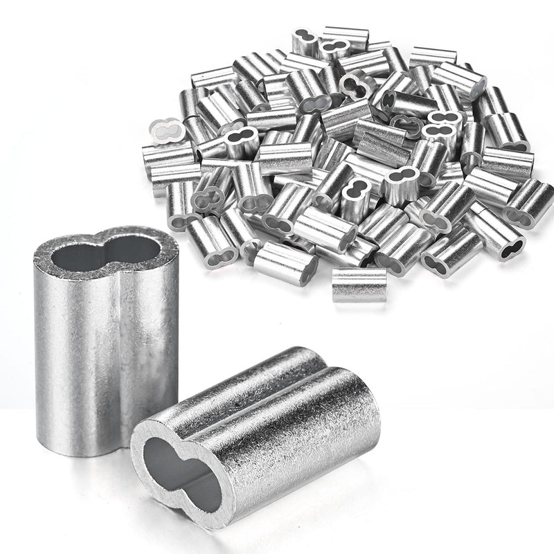 TheDisplayOutlet Aluminum Crimping Sleeve/Ferrule for 3/16