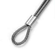 TheDisplayOutlet Aluminum Crimping Sleeve/Ferrule for 3/16" Batting Cage Cable 100ct. Image