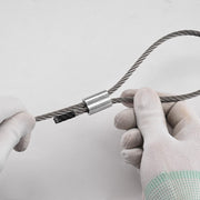 TheDisplayOutlet Aluminum Crimping Sleeve/Ferrule for 3/16" Batting Cage Cable 100ct. Image