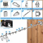 TheDisplayOutlet M15 Stainless Steel Batting Cage Pulley Block 6ct. Image