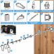 TheDisplayOutlet M15 Stainless Steel Batting Cage Pulley Block 6ct. Image