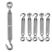 TheDisplayOutlet 6" M10 Stainless Hook-Eye Turnbuckles for 3/16" Batting Cage Cable 6ct. Image