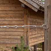 TheDisplayOutlet 6" M10 Stainless Hook-Eye Turnbuckles for 3/16" Batting Cage Cable 6ct. Image