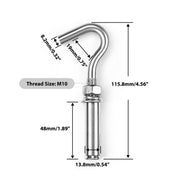 TheDisplayOutlet 304 Stainless Steel Batting Cage Cable Expansion Anchor 6ct., M10 3/16in Image