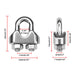 TheDisplayOutlet Stainless Steel Batting Cage Cable Clamps 18ct., M5(10mm) 3/16in Image