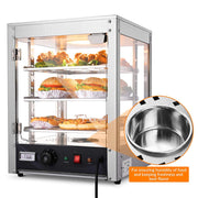 Food Warmer Display Cabinet 3-Tier 15x15x20 (Dimmable Light)