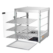 Food Warmer Display Cabinet 3-Tier 20x20x24 (Dimmable Light)