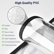 Clear Menu Covers 8.5x11 Black Menu Holder