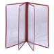 Clear Menu Covers 20ct/Pack 8.5x11 4-Page 8-View