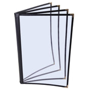 Clear Menu Covers 20ct/Pack 8.5x11 4-Page 8-View