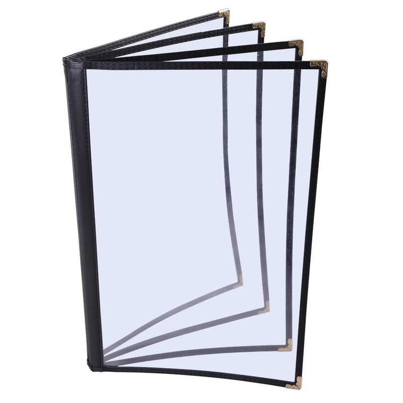 Clear Menu Covers 20ct/Pack 8.5x11 4-Page 8-View