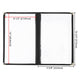 Black Clear Menu Covers 8.5x14