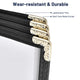Black Clear Menu Covers 8.5x14