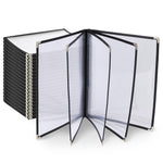 Clear Menu Covers 8.5x11 Black Menu Holder